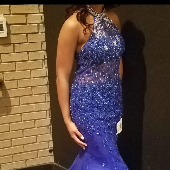 Blue pageant/prom dress for sale!